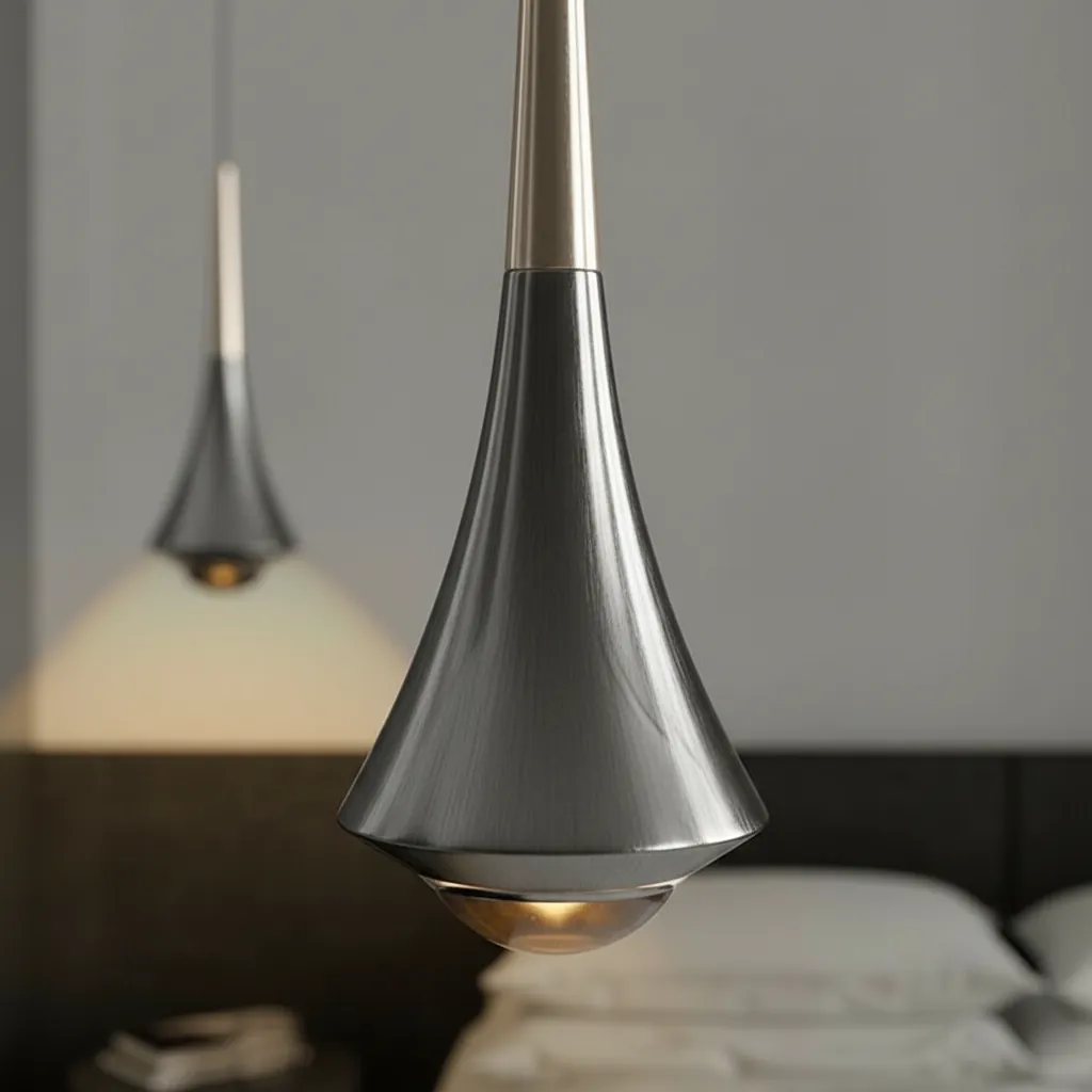Alto 45cm Sculptural Trumpet Pendant Angle 3