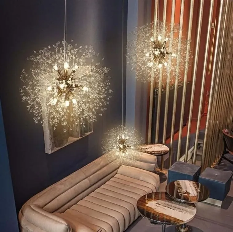 Astraea 80cm Dandelion Starburst Crystal Chandelier