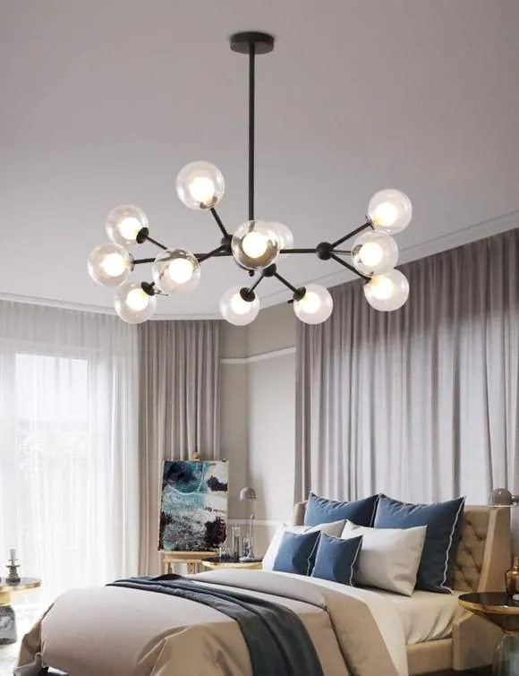 Atomos 15-Globe Sputnik Chandelier