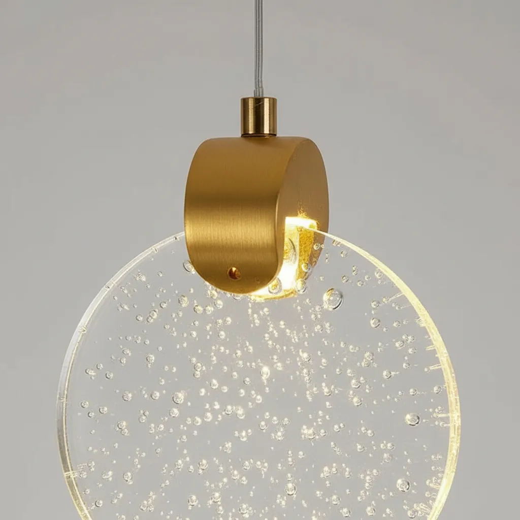 Aura 120 Crystal Disc Mini Pendant Angle 3