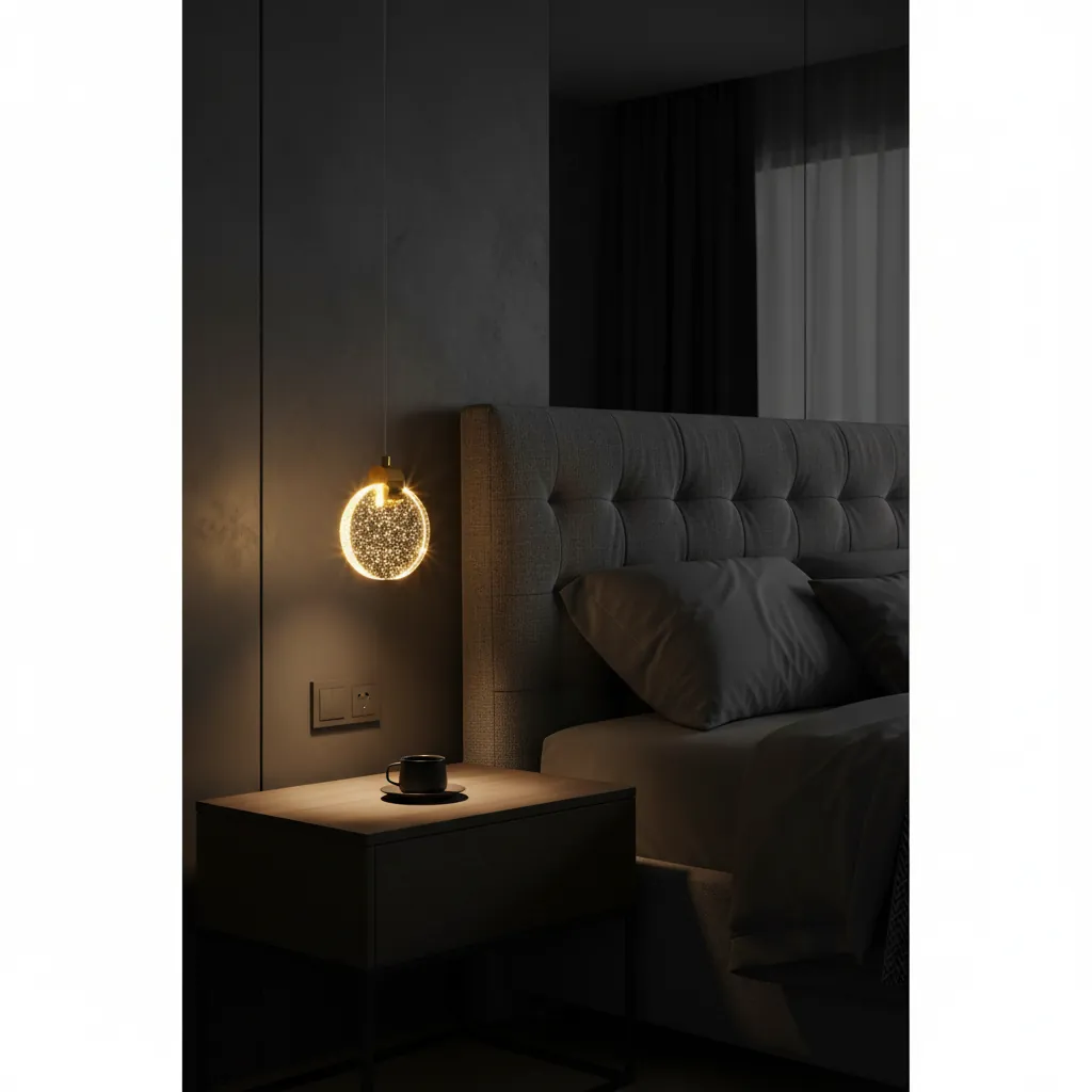 Aura 120 Crystal Disc Mini Pendant Angle 4