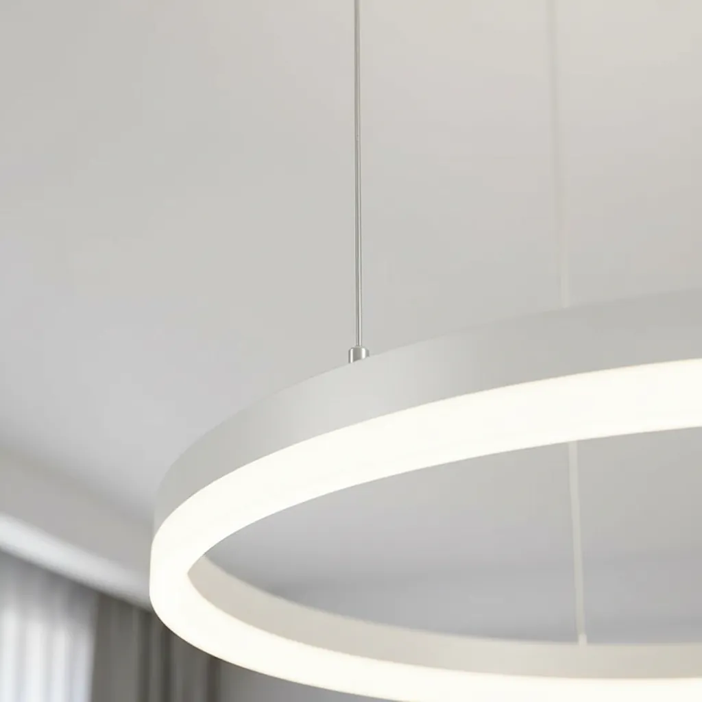 Aura Cascade 4-Ring LED Chandelier (BC5R1C132) Angle 3