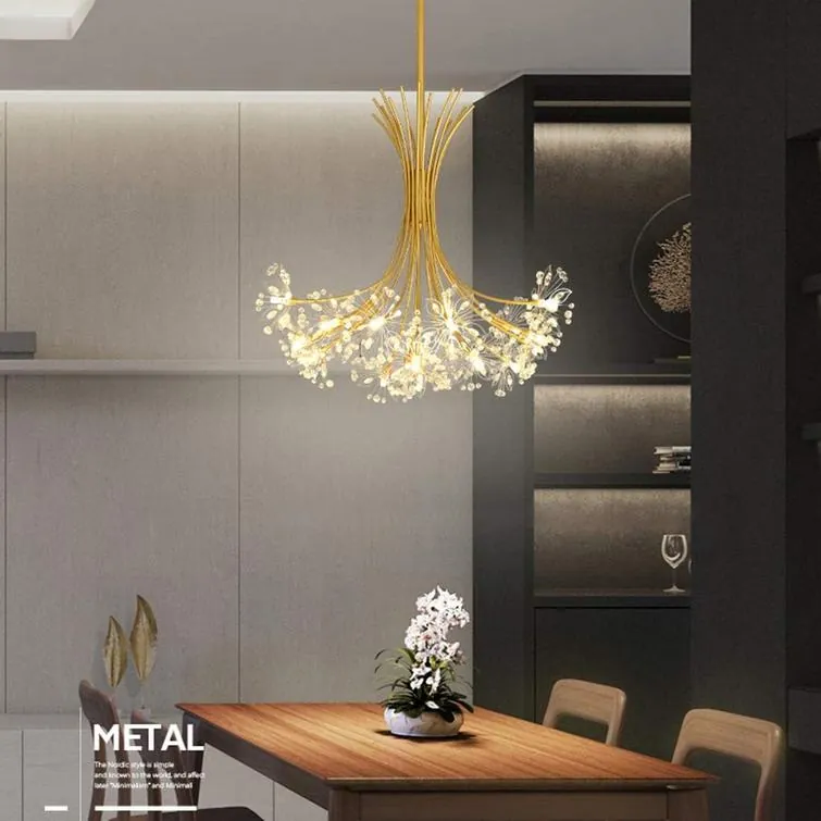 Aura Firefly 90cm Crystal Bouquet Chandelier