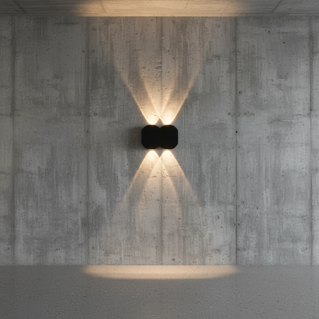 Aura Infinity Architectural Up-Down Wall Sconce Primary Perspective