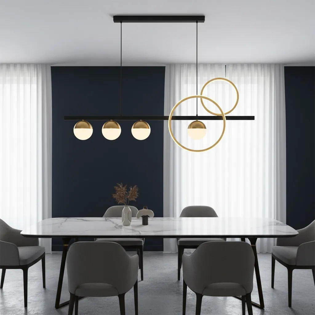Aura Intersect 1200 Linear Pendant Angle 2