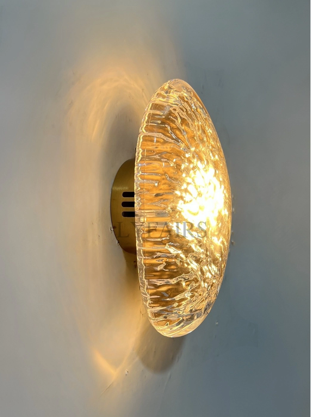 Aura Molten Glass & Brass Wall Sconce