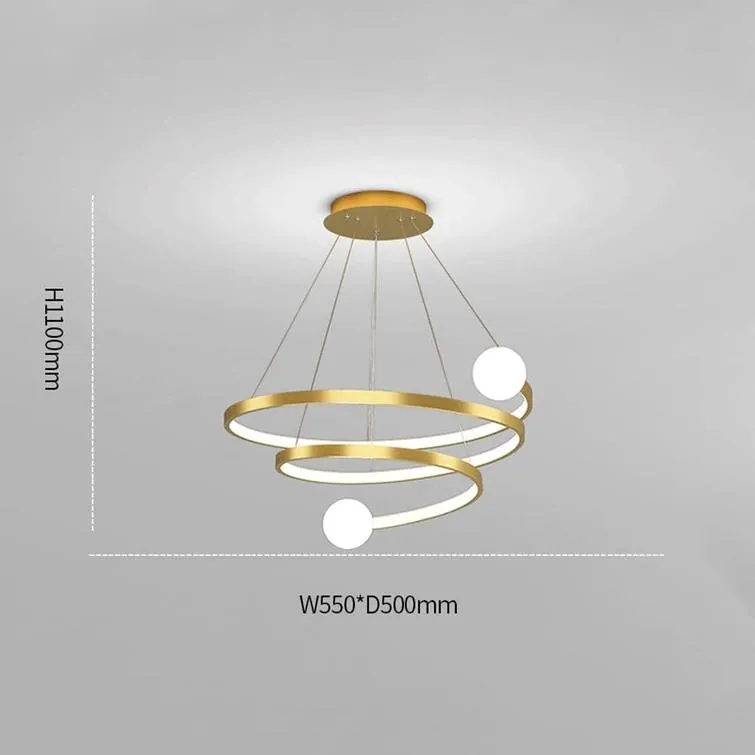 Aura Spiralis 550mm LED Pendant Chandelier