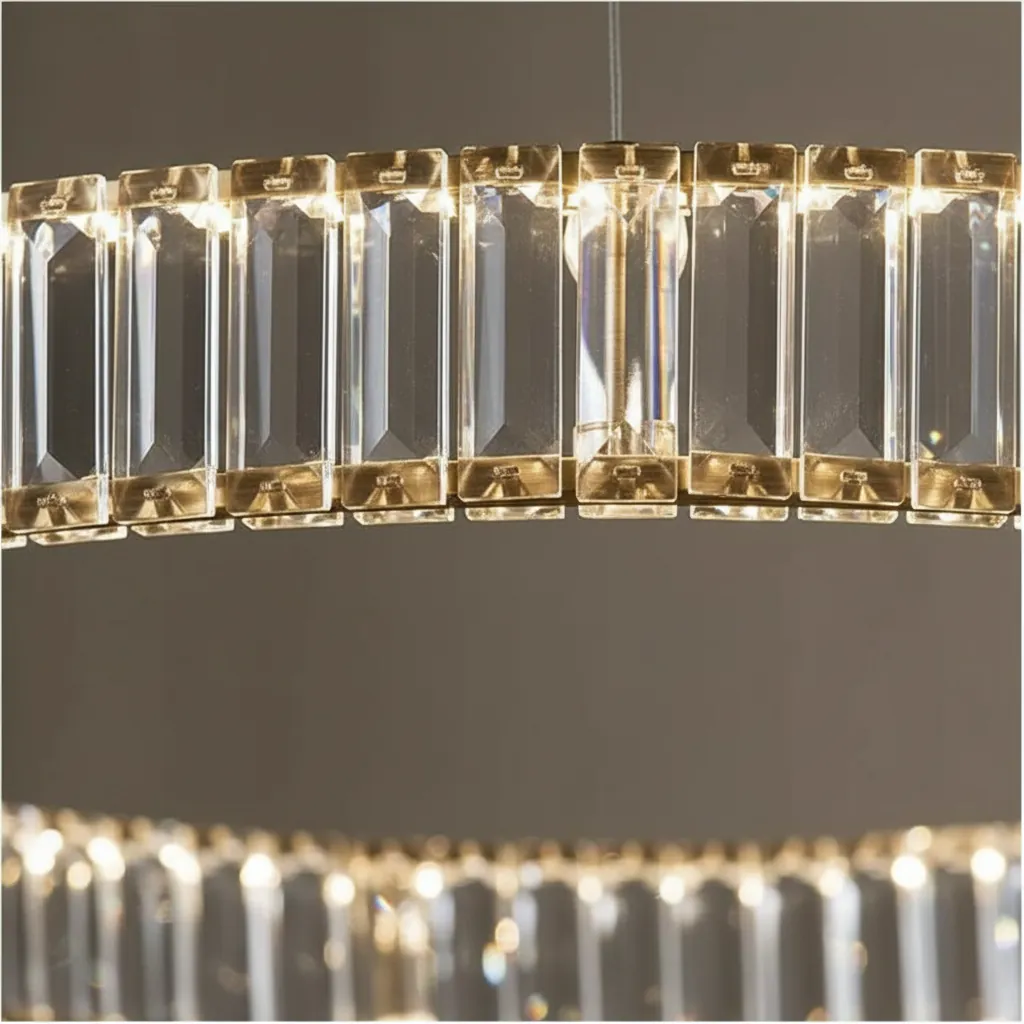 Aurelia 800 K9 Crystal Ring Chandelier Angle 3