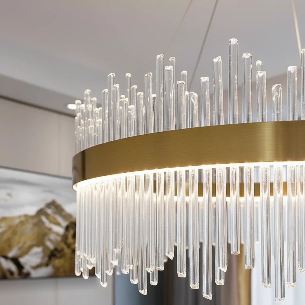 Aurelia Crown 80cm K9 Crystal Chandelier Angle 3