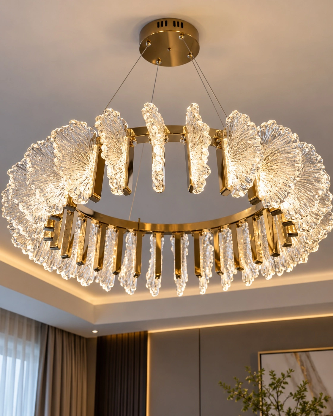 Aurelia TF-125 80cm Dual-Tier Crystal Chandelier