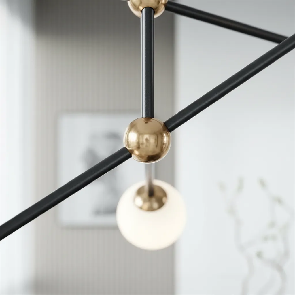 Axiom 5-Arm Modern Sputnik Chandelier Angle 3
