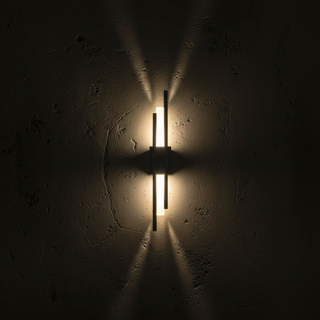 Axiom Bi-Directional LED Wall Sconce Detail Perspective