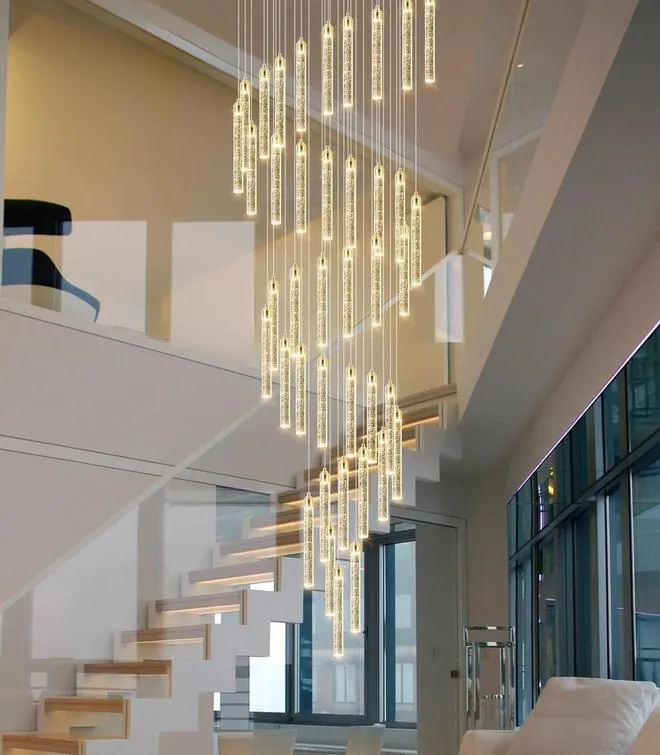 Cascada Spiralis 48-Light Crystal Rod Chandelier