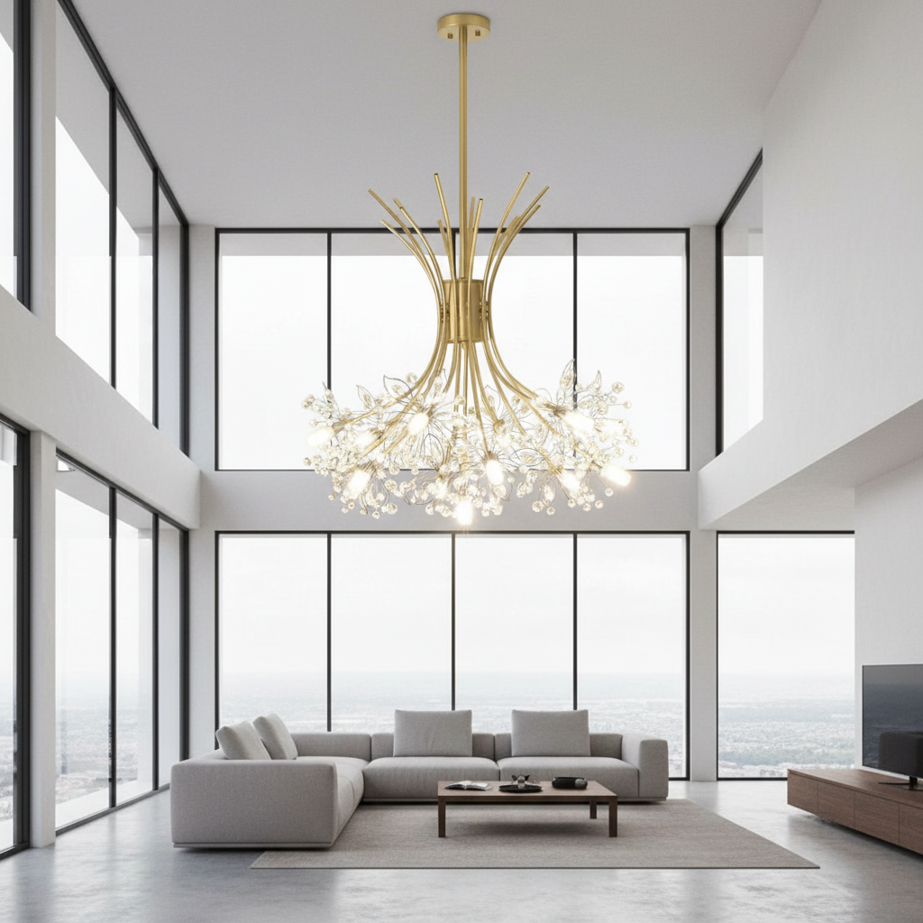 Fiora 85cm Crystal Bouquet Chandelier Primary Perspective