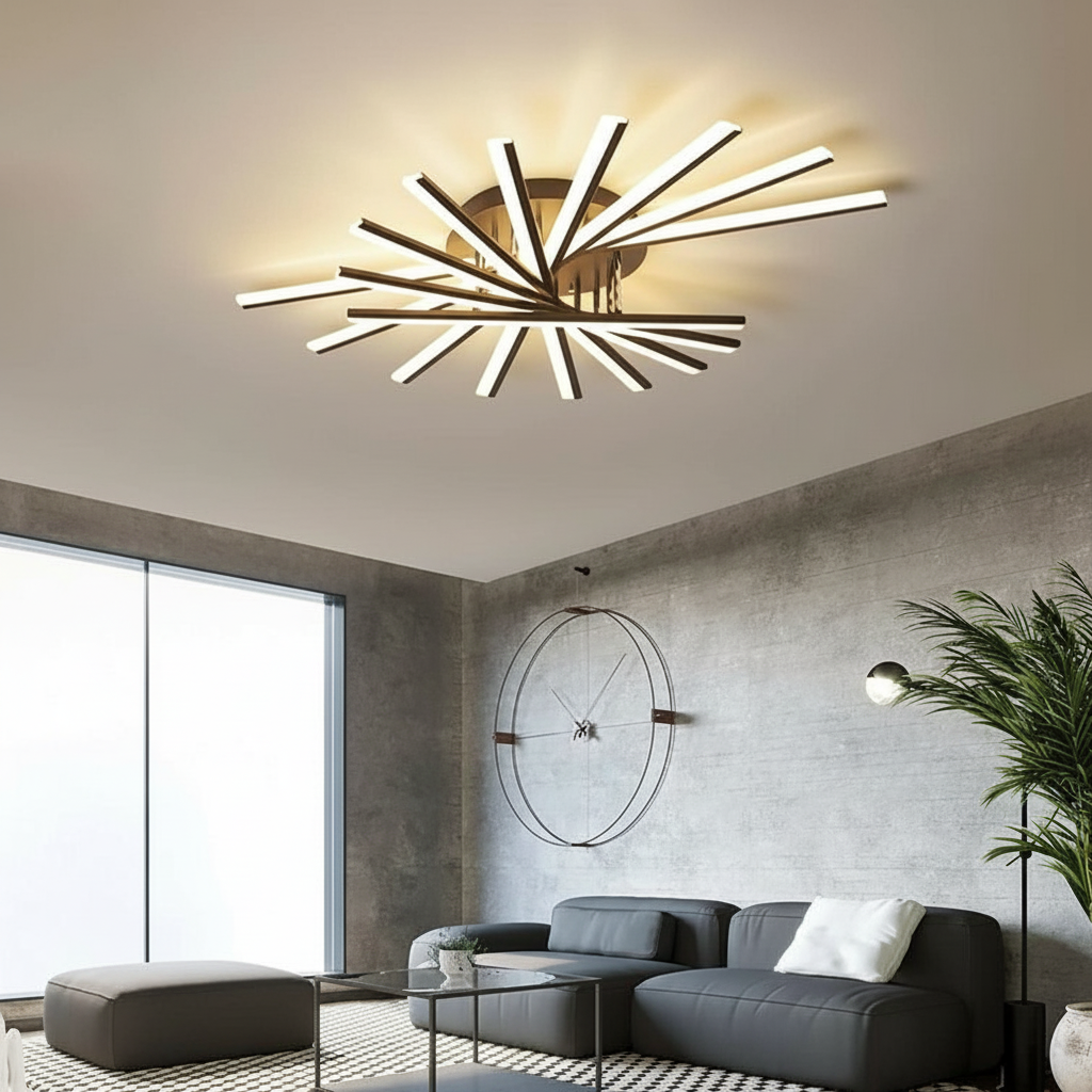 Helios Radial 950 LED Chandelier Primary Perspective