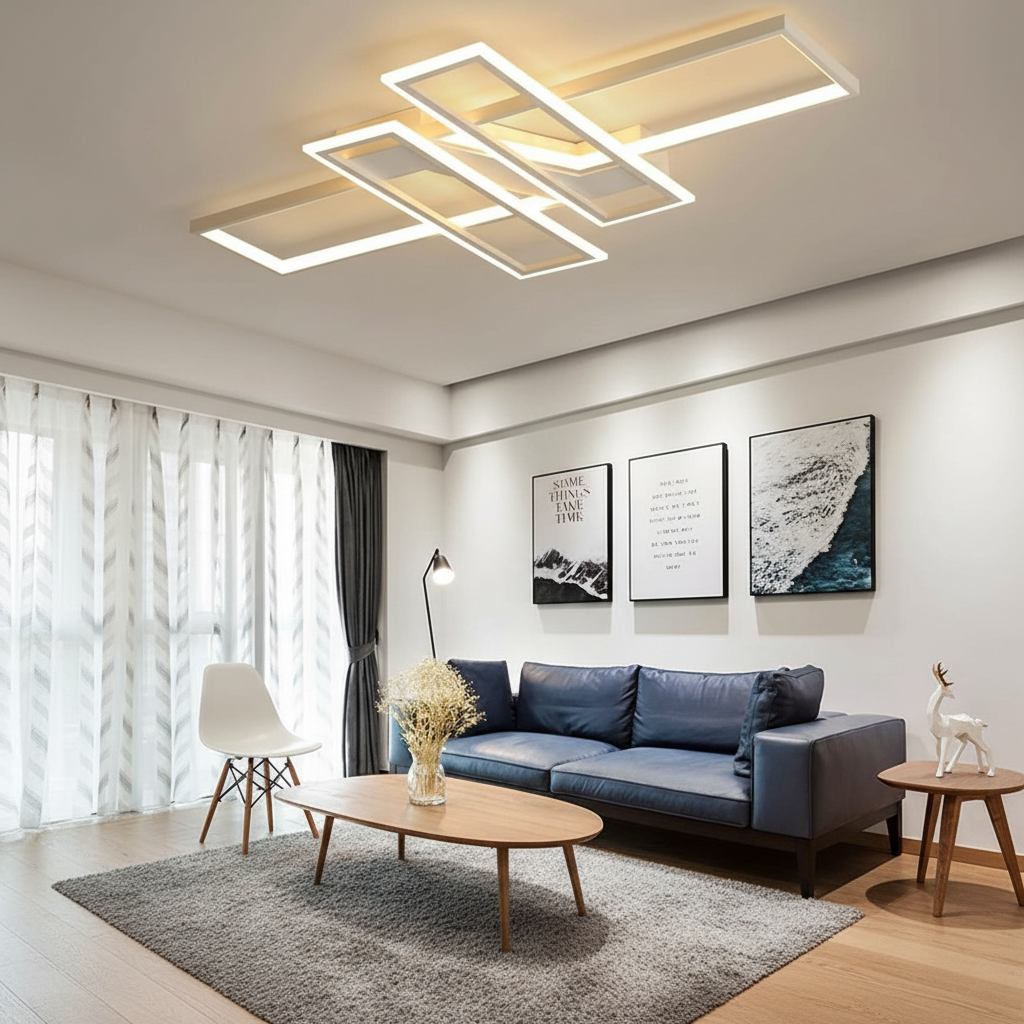 Interlace 110cm Geometric LED Ceiling Luminaire Primary Perspective