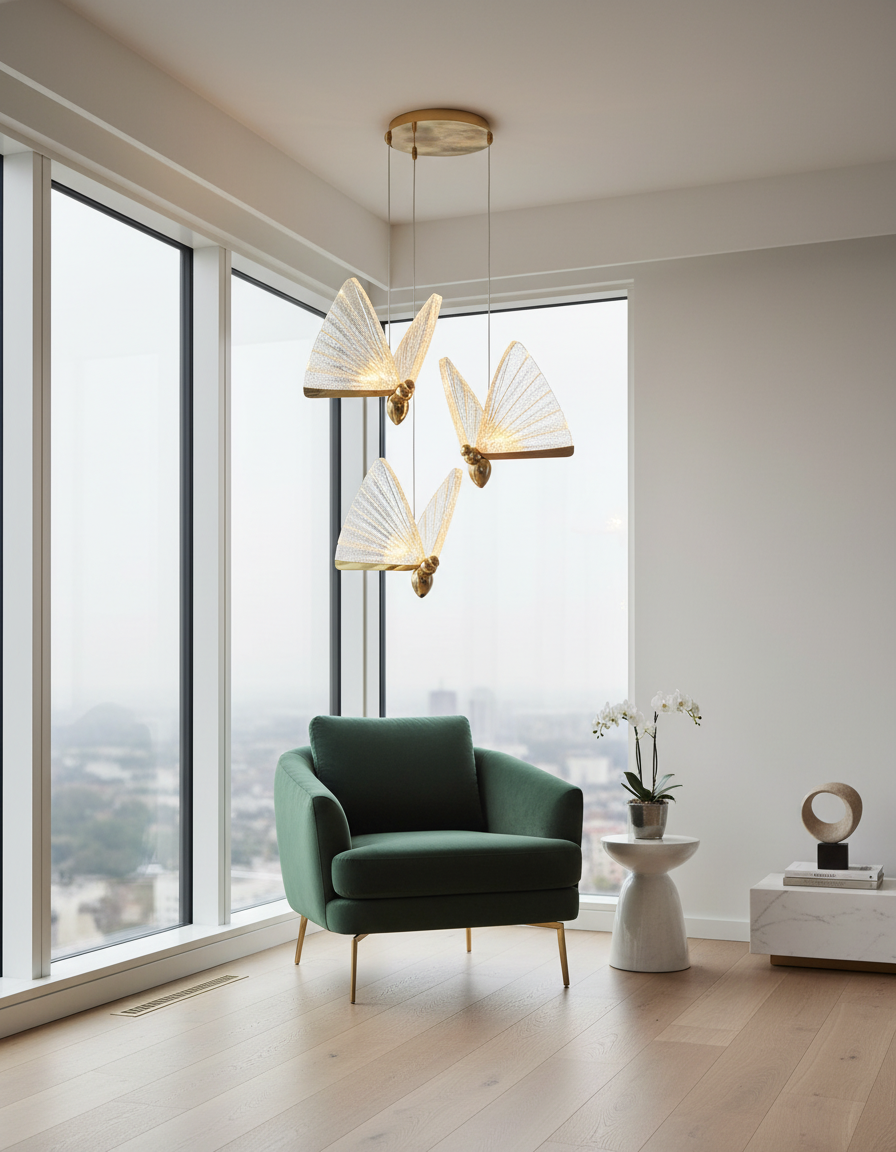 Mariposa Sculptural LED Pendant Primary Perspective