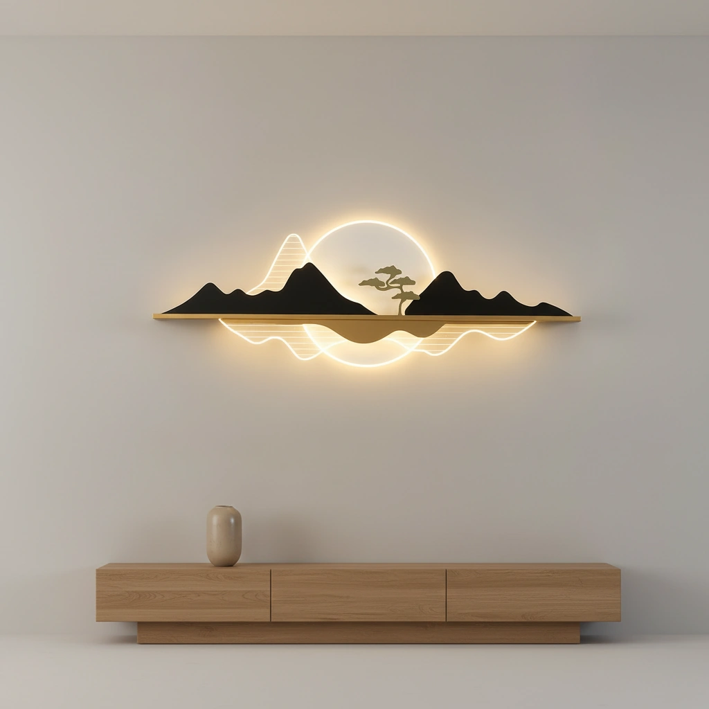 Shan Shui 150cm Japandi Landscape LED Wall Luminaire Primary Perspective