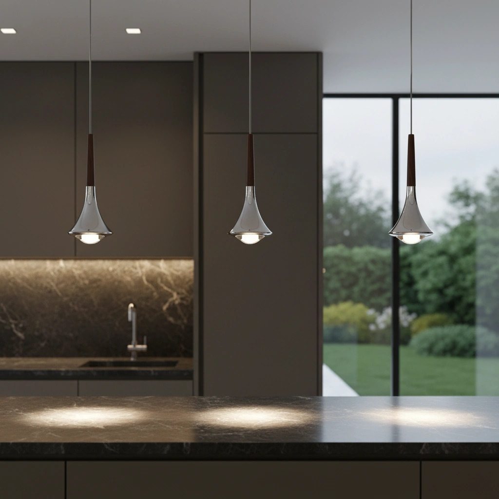 Sonata Trumpet LED Pendant Angle 2