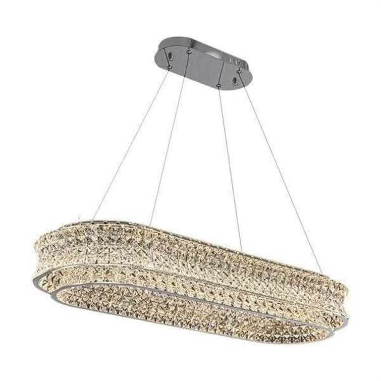 Verona 120cm Crystal Wave Linear Chandelier