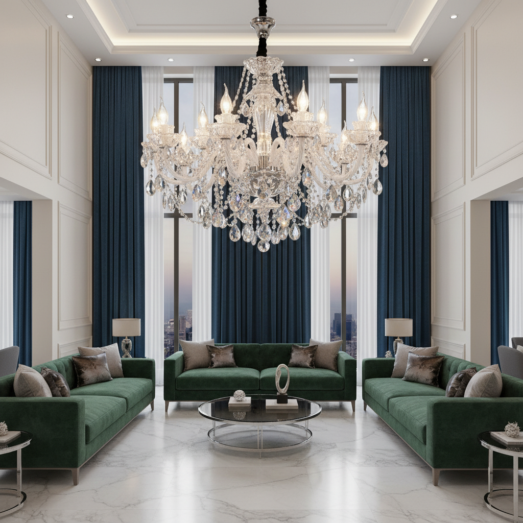 Versailles 1100mm 15-Arm Crystal Chandelier Primary Perspective