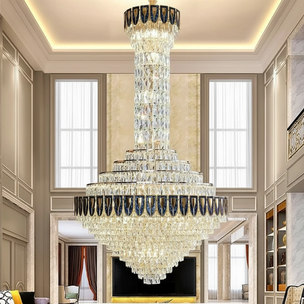 Versailles 3500 Grand Atrium Chandelier Angle 2