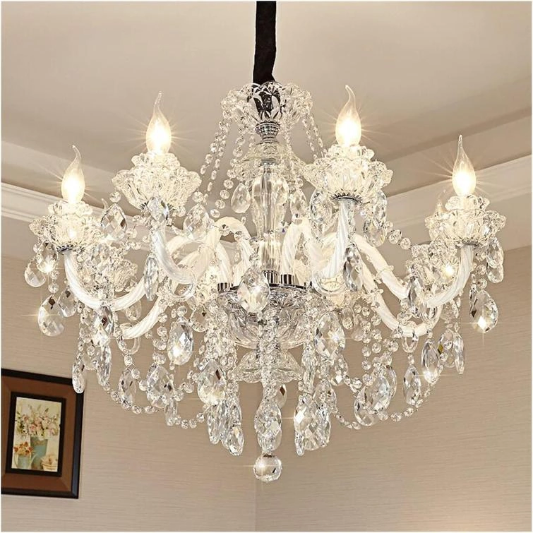 Versailles 6-Arm K9 Crystal Chandelier